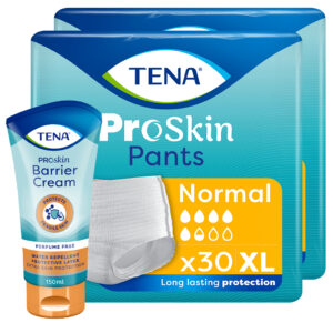 2x Majtki chłonne TENA Pants Normal XL dla dorosłych z Kremem ochronnym