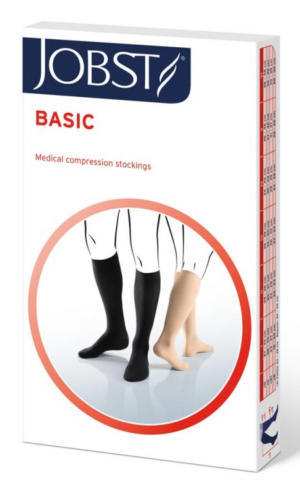 JOBST Podkolanówki uciskowe Basic Petite, otwarte palce, CCL1, Kolor czarny rozm. III