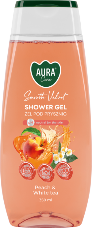 Żel pod prysznic AURA Brzoskwinia i biała herbata 350ml