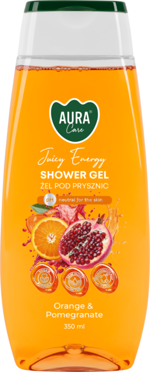 Żel pod prysznic AURA Pomarańcza i granat 350ml